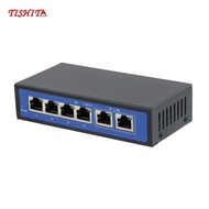 [Bilibili1] 6-Port Fast Ethernet PoE Switch - 4 Port PoE & 2 Port Uplink, 10/100Mbps