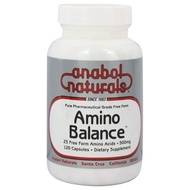 Amino Balance 120 caps, Energy Amino Supplement, Complete 23 Free Form Amino Blend Formula with BCAA