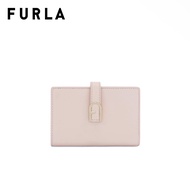FURLA กระเป๋าสตางค์ผู้หญิง รุ่น FLOW S COMPACT WALLET สี AZALEA