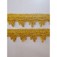 GDS105-A69 Gold Lace Ready Stock , 1 Roll