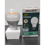CAHAYA AMASCO CLASSIC LED LAMP 9W 9WATT 9 W 9 WATT WHITE LIGHT