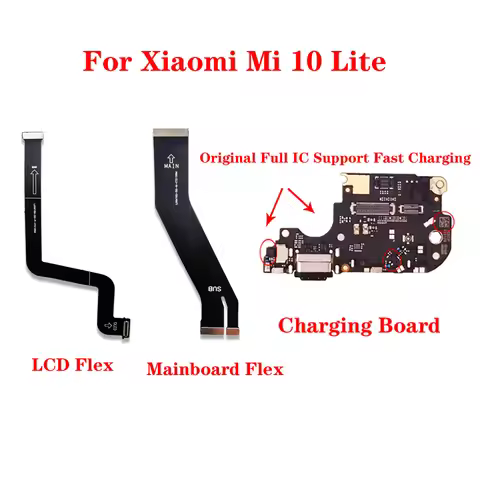 Original USB Charging Dock Port SIM Card Slot Board Connector Mianboard LCD Display Flex Cable Parts