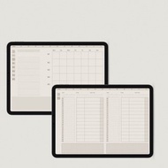 數位 【讀書計畫本】棕色 | 自填式 | 多款空白模板