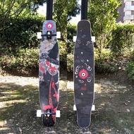 Professional Magic Series Longboard Skateboard สําหรับผู้ชายผู้หญิงเด็กวัยรุ่นนําเข้าพื้นผิวเมเปิล
