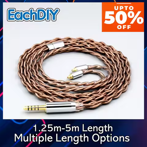 99% 24k Gold Shield Graphene Earphone Cable For AKG N5005 N30 N40 MMCX 7n Pure Silver LN008514