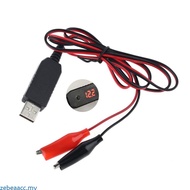zebeaacc USB 5V 6V 8 4V 12V QC3 0 Clip Cable Adjustable Voltage Converter For Light