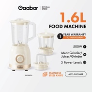 Gaabor Food Processor 1.6L Large Capacity 500W Powerful Motor Meat Grinder Blender Juicer/Grinder Pe