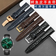 2023 New☆☆ Alligator leather watch strap is suitable for IWC Portuguese Green Sea King pilot little prince Portofino men's leather strap