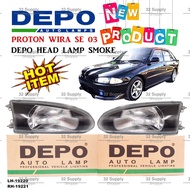 BRAND DEPO WIRA SE 2003 HEAD LAMP SMOKE // KACA DEPAN LAMPU BESAR FIT WIRA SATRIA PUTRA MIVEC SE 03 