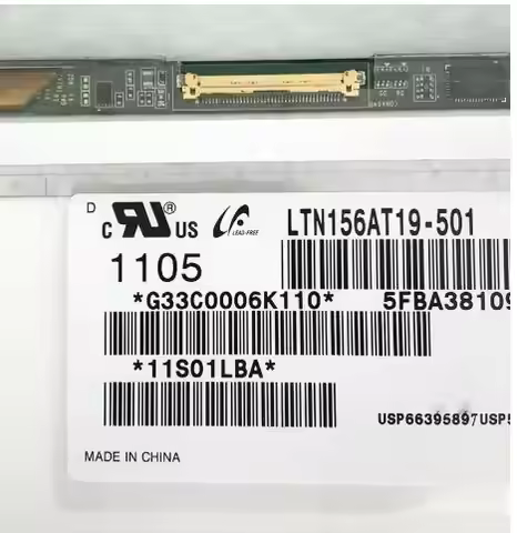 Original LTN156AT19 001 501 503 LTN156AT18 15.6 Slim LED For SAMSUNG Np300v5a 550P5C NP300E5A Laptop