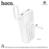 แบตสำรอง HOCO B10 Power Bank With Cables 4in1 20000mAh ชาร์จเร็ว 2.1A พร้อมสายชาร์จในตัว หน้าจอ LED