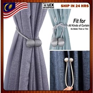 【Local】1Pcs Langsir Magnet Curtain Belt Magnetic Buckle Headphone Style Buckle Best Tali Pengikat La