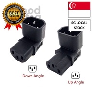 [SG FREE 🚚]IEC 320 C13 to C14 AC Plug Converter, C14 to C13 Up/Down Angle Power Adapter Plug Cable, 