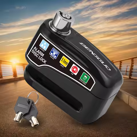 Motorcycle Alarm Wheel Disk Brake Lock with Keys Bicycle Alarm Disc Brake Electric Lock Waterproof f