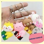 ODS Trendy Animal Character Keychain/Cute Multipurpose Soda Animal Keychain