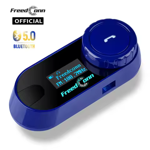 FreedConn Motorcycle Helmet Intercom Bluetooth Headset Headphones FM Music Share Intercomunicador Mo