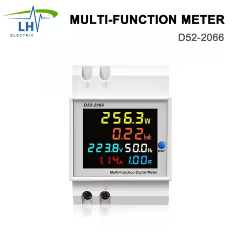 D52-2066 single-phase household intelligent rail multi-function digital energy meter AC40-300V