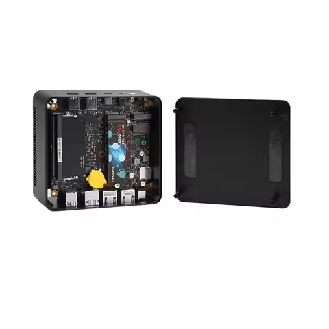 Topton Metal Office Mini PC NUC Intel 3 N350 N95 Firewall Box 2x2.5G LAN 2xNVMe DDR5 HDMI+DP+Type-C 