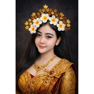 Crown Balinese frangipaniBANDO Crown Pengantin