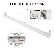 4FT 2FT T8 LED Tube Thick Casing Housing Sarang Lampu LED LED T8 Bracket MXJ