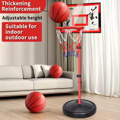 66.93 inch Adjustable Basketball Frame, Shooting Basket, Indoor Home Basketball Basket, Boys Sports 