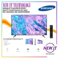 Samsung 43" Crystal UHD 4K CU7000 / Smart TV / Crystal Processor 4K / Smart Hub / SmartThing / HDR |