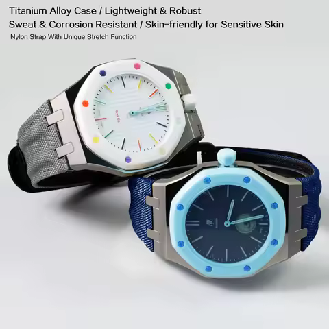Swatch strap Suitable for Swatch titanium case nylon strap watch modification accessories.