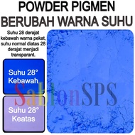 POWDER LIGHT BLUEpigmen COLOR CHANGING TEMPERATURE 28 DEGREES THERMOCROMIC POWDER 2GR