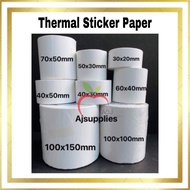 Thermal Sticker Paper/ Barcode Sticker/ Milktea Sticker Paper