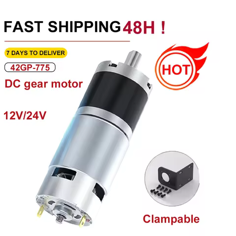 12V24VPlanetary Gear DcLow-speed Motor 42GP-775 Long Life Ultra-High Torgue Forard And Reverse 42mm 