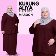 💖 Baju Kurung Aliya  Plus Size  Como crepe  Size: 3XL TO 6XL  Collection By RK Exclusive