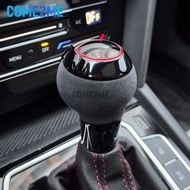 1I3I Suede Automatic Gear Shift Knob Shift Lever Handle Head for Audi A3 S3 RS3 Q5 S6 RS6 A4 A5 A7 A