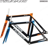 ◎♟☈TSUNAMI SNM300 Bike Frame Fixed Gear Frameset Aluminum Alloy Bicycle Frame Fixie Cycling Parts 52