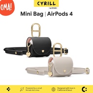 Cyrill [Spigen] AirPods 4 Case - Mini Bag with Crossbody Leather Strap