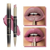 2 In 1 Double Head Lipstick Lip Liner Pencils Waterproof Pigments Lipliner Shades Makeup Long U9n1