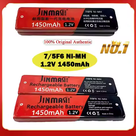 100% Original 1.2V Ni-Mh Rechargeable 7/5F6 Battery 67F6 1450mAh 7/5 F6 Chewing Gum Cell for Walkman
