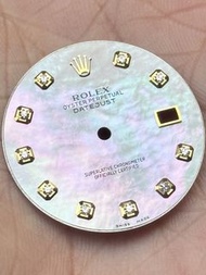 🐚💎Rolex Datejust 翻寫貝殼後加石面💎🐚🥇🥇金皇冠🥇🥇狀態靚仔 平玩貝殼面👍🏻👍🏻😎適合16013 16233 16238 金鋼及黃金等型號🐚🐚