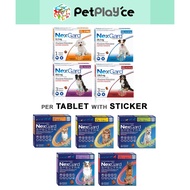 Tops NexGard and NexGard Spectra per Tablet with Sticker Anti Tick  Flea for DOGS Chewable