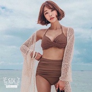 Swimsuit push up泳衣 鋼圈 超高腰 顯瘦 nude色 裸色 啡色 銅鑼灣泳衣專門店
