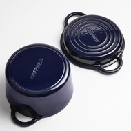 【จัดส่งภายใน 24 ชม】23cm Double Enameled Cast Iron Dutch Oven Pot with Lid ขนาด 23 ซม.เหล็กเคลือบผิวหน้าสองชั้นเหล็กหล่อดัตช์หม้ออบฝา