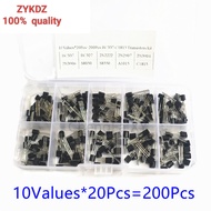 Transistor Kit BC327 BC337 2N2222 2N2907 2N3904 2N3906 S8050 S8550 A1015 C1815 PNP/NPN 10 Values TO-