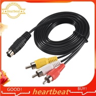 1.5M 4.9ft 3  Male to 4 Pin S-Video Male TV PC Conversion Cable