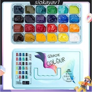 Art Beginner 24 Color Jelly Gouache Paint Set 30ML Concentrated Gouache Paint Refill Packs Gouache R