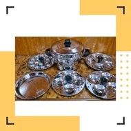 Diamond idly pot with steamer and mini idly pot