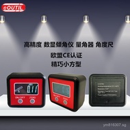 Digital Display  Small Square Shape Protractor Inclinometer 62mm High-precision Angle Ruler with Str