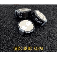 5pc/lot C type 5.5V 1.0F DHL-5R5D105T super capacitor 105 1F 85°C Size: 20*7.5mm