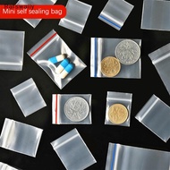 Ratswaiiy 100Pcs/Bag PE Plastic Packaging Bags Ziplock Bag Pill Packaging Bag Thicken Packaging Seal