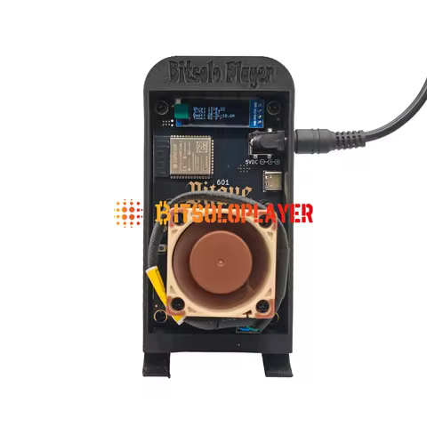 Upgrade Noiseless Bitaxe Gamma 601 Solo Miner 1.2T/S BM1370 Asic Chip Equipped NF-A4X20 Silent Fan W