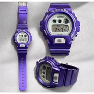 💯 BAPE Purple Kid Cudi 𝗣𝗿𝗲𝗺𝗶𝘂𝗺 𝗕𝗮𝗰𝗸𝗰𝗮𝘀𝗲 Gshock Cermin Kaca Dw6900 Limited Crazy Color Jam Tangan Lel