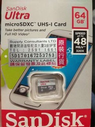 micro SD Card sandisk ultra 64gb